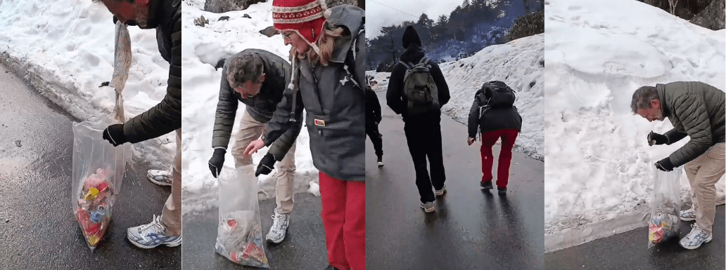 Two Danish Tourists Start a Cleanliness Campaign in Sikkim’s Yumthang Valley